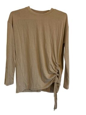 Lululemon Neutral Tan / Cream Tie-Side Long Sleeve Women’s Top Size 4